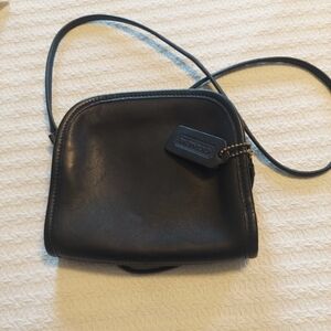 Black leather Coach bag